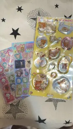 リラックマ エアーシール きらきらシール すみっコぐらし