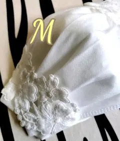 セール‼️❤️【M】サクラモチーフレース❤️おしゃれ不織布マスクカバー