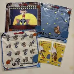 一番くじ　トムとジェリー　F賞ラバーチャーム　E 賞タオルコレクション