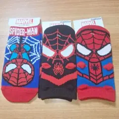 15~20cm　靴下3足セット　スパイダーマン
