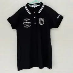 ラ*ル様 PEARLY GATES レディース　ブラック ポロシャツ サイズ0