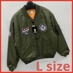 新品☆メンズ☆Lサイズ☆クロミ MA-1 ブルゾン フライトジャケット☆カーキ