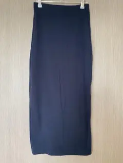 MANGOマンゴー♡ タイトロングスカート ストレッチ素材　ネイビー　XSのサムネイル