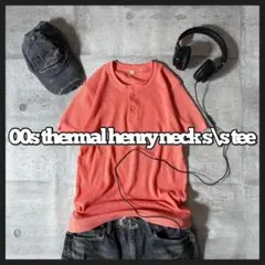 00s thermal henry neck s/s tee fade y2kのサムネイル