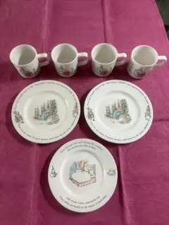 ウェッジウッド　ピーターラビット マグカップとプレートセット