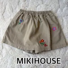 MikiHouse レトロ　刺繍 キュロットスカート　スカート　130 キッズ