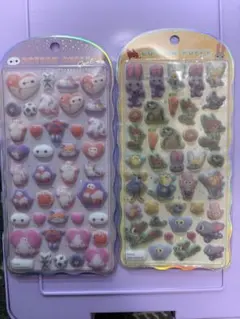 コットンパフィー　ズートピア　ベイマックスCOTTON PUFFY 2シート正規