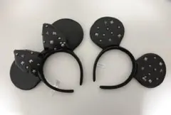 ディズニーランド　ディズニーシー　ミッキー　ミニー　耳カチューシャ 革製品