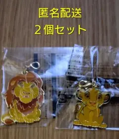 東京ディズニーランド　ジャングルカーニバル　ムファサとシンバチャーム2個セット