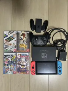 Nintendo Switch 本体セット プロコン(使用1時間)＆ソフト4本