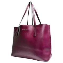 大容量　マイケルコース　トートバッグ　レザー　A4 ワインレッド