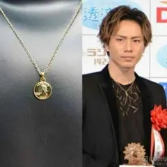 ☆コイン付きネックレス☆ゴールドチェーン40センチ☆ユニセックス☆