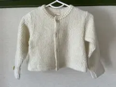 厚手　カーディガン　丈短め　ハートボタン