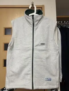 DISCUS ATHLETIC フリースベスト フルジップアップ ホワイト