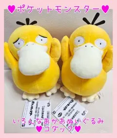 非売品レア♥ポケットモンスター♥いろんなおかおぬいぐるみ♥コダック