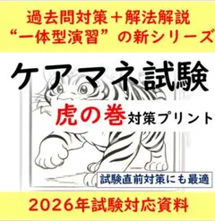 ケアマネ試験　虎の巻シリーズ　対策プリント　2025
