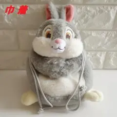 極美品 ディズニーストア バンビ とんすけ 巾着袋 ぬいぐるみ