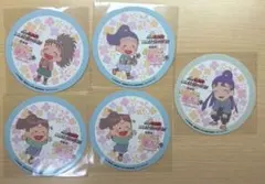 忍たま乱太郎　アニカフェ　コースター 立花仙蔵　二郭伊助　夢前三治郎　山村喜三太