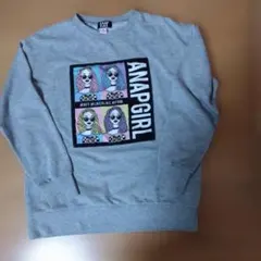 【ANAP GIRL】グレー スウェット トレーナー S