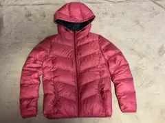 ピンク ダウンジャケット フード付き