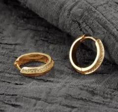 ピアスレディース フープピアス 揺れる スワロフスキー高級キュービックジルコニア