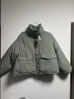 ライトカーキ ダウンジャケット L