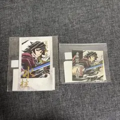 冨岡義勇 箔押し チェキ風ブロマイド ステッカー 幕間画集表紙 WEBくじ