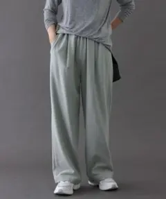 DOORS FORK&SPOON　ブラッシュドパンツ　ワイドパンツ　サイズ2