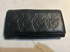 ブラックレザー 長財布 ヴィヴィアンウエストウッド
