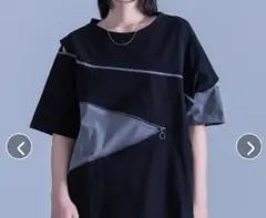 kOhAKUアシンメトリー配色デザインTシャツのサムネイル