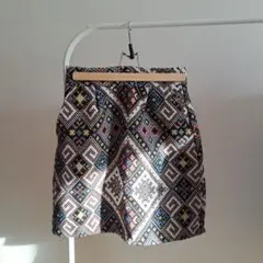 幾何学模様 スカート 多色　個性的
