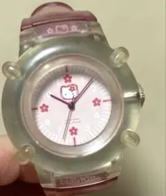 Sanrio 아동용 헬로키티 시계 핑크 작동 미확인