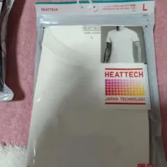 ヒートテッククルーネックT（半袖）ホワイト　L　新品