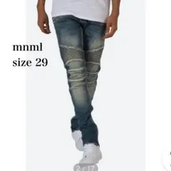 希少 mnml ミニマル バイカー スキニーデニム ストレッチパンツ 29