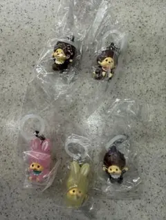 もんちっち　モンチッチ　めじるしアクセサリー2 五個セット