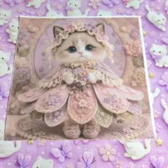 未使用 可愛い猫ちゃんパネル生地＆猫ちゃん柄生地 - メルカリ