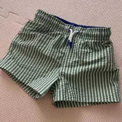 ZARA ベビー水着 緑と白のストライプ 3歳