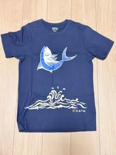 UNIQLO UT にんべん 半袖Tシャツ ネイビー S