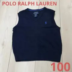 POLO RALPH LAUREN ニットベスト　ネイビー　100㎝