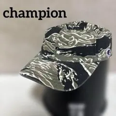 チャンピオン　タイガーカモフラ迷彩キャップ　アジャスター付き