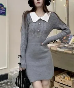 ニットワンピース