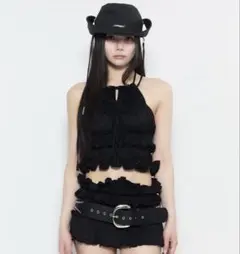 GLOWNY GIRLFRIEND LACE RUFFLE MINI SKIRT - メルカリ