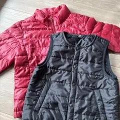 UNIQLO キルティングアウター 赤 110 ベスト110