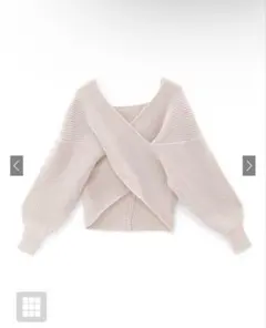 カシュクールニットトップス[mb1515]