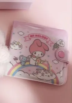 マイメロディ 2点セット ミニフラットポーチ ビニールウォレット