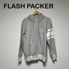 FLASH PACKER グレー パーカー フルジップのサムネイル