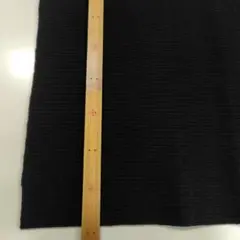 厚いリブニット　黒　50cm