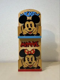 Disney ディズニー 木製レターラック ミッキーマウス ミニーマウス