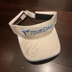 TourStage 河本結プロサイン入り バイザー ホワイト