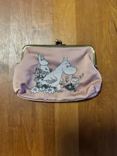 リンネル12月号特別付録 MOOMIN ジャガード織り ガマ口ポーチ